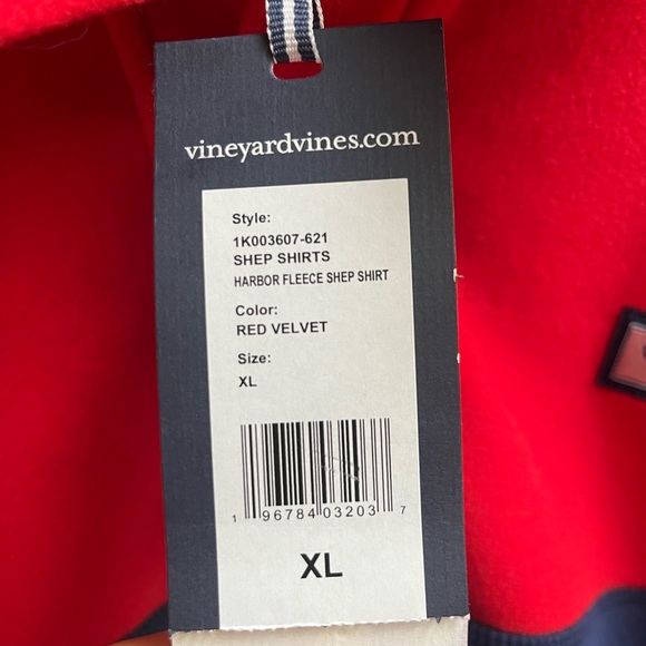 NWT Men’s Vineyard Vines Harbor Fleece Shep Shirt - Picture 7 of 9